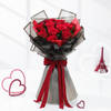 Gift 10 Red Roses Bouquet Gift For Valentine's Day