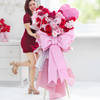 48 Pink Blooms Valentine's Day Arrangement