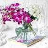 Assorted Flowers in Globe Vase (33 Stems)