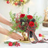 Buy Blooming Christmas in Rose Gold Vase