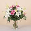Bouquet of Pink and White Liliums Online