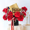 Buy Carmine Blooms And Lindt Luxe Indulgence Combo