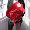 Gift Deep From My Heart - 40 Red Roses Heart Shape Bouquet