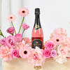 Shop Elegant Blooms And Wine Delight