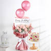 Enchanting Balloons Bouquet And Floral Fantasy Delight Combo