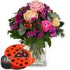 Flower bouquet Sweet Surprise with Munz chocolate ladybird Online