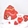 Heartfelt Chocolates And Teddy Valentine's Day Combo Online