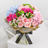 Gift Luxury Blue and Pink Hydrangea Hand-tied