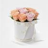 Gift Peach & Pink Roses Flower Box