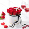 Shop Pearly Kiss - 9 Red Roses Valentine's Arrangement