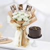 Personalized Heartfelt Blooms And Sweet Treat For Him