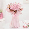 Gift Pink Rose Bouquet and White Cream Cake Combo