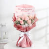 Buy Pink Roses And Cake Emirati Women's Day Gift Combo