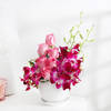 Gift Roses and Orchid Bloom Arrangement