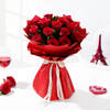 Gift Ruby Romance-10 Red Rose Flower Bouquet