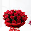 Buy Ruby Romance-10 Red Rose Flower Bouquet