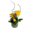 Three Rose Glass Yellow Online