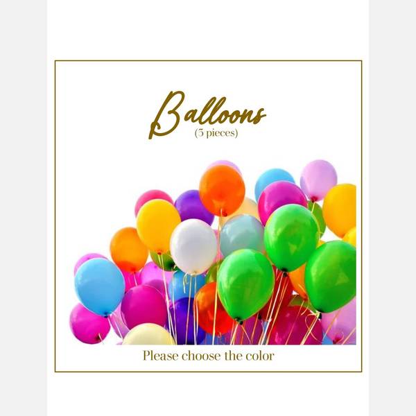 5 Foil Balloons
