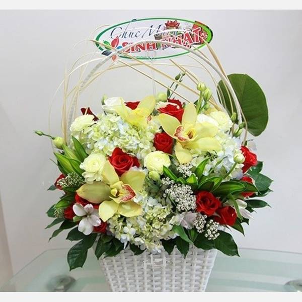 Basket Mixed Flowers