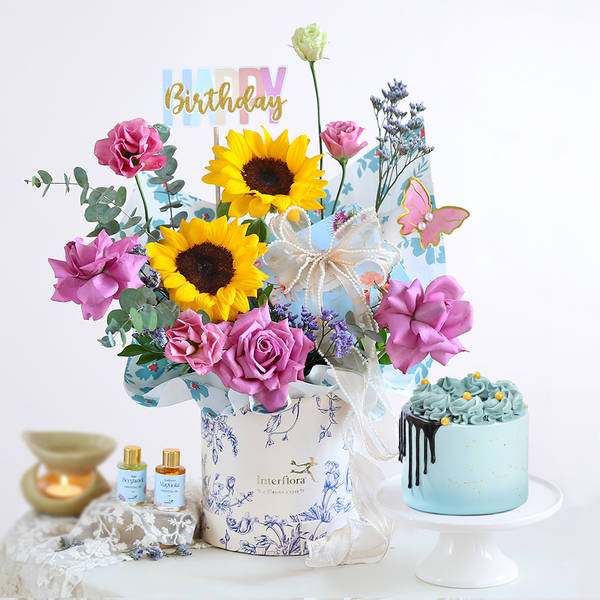 Blooming Blue Birthday