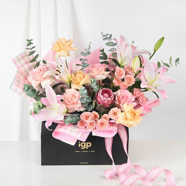 Blush Elegance Floral Arrangement