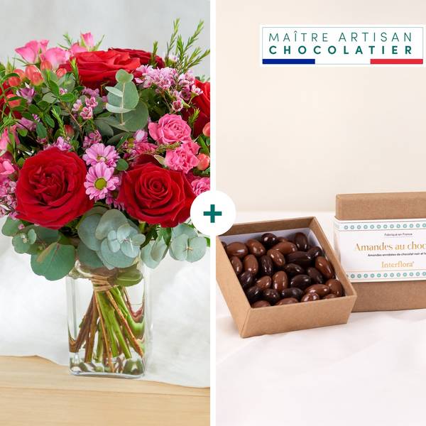 Burst of rose and chocolate almonds - Eclat de rose