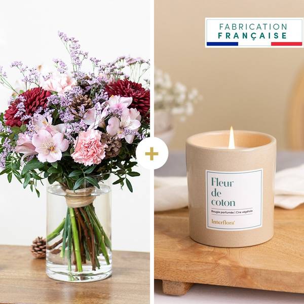 Douceur printaniere et bougie - Seasonal bouquet and candle