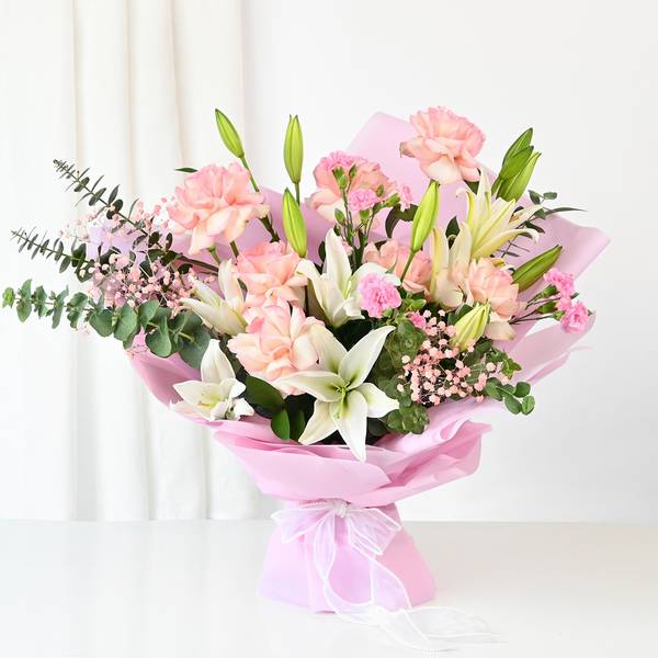 Dreamy Pink And White Bouquet