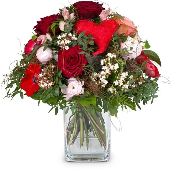 Fleurop Flower bouquet Valentine's Day with Red Roses