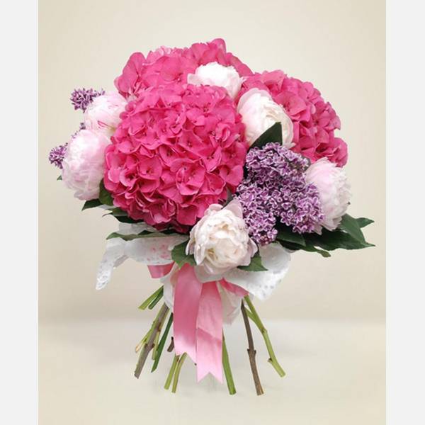 Hydrangea and Peonia