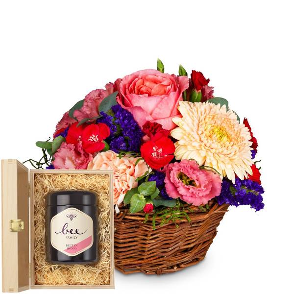 Melody of Color with Bee-Family Swiss blossom honey