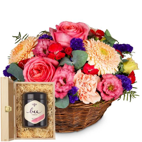 Melody of Color with Bee-Family Swiss blossom honey