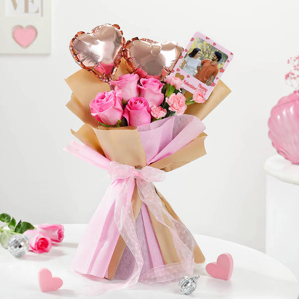 Personalized Fridge Magnet Valentine's Day Bouquet