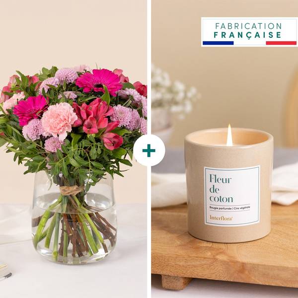 Pink Powdery softness and candle - Douceur poudree et bougie