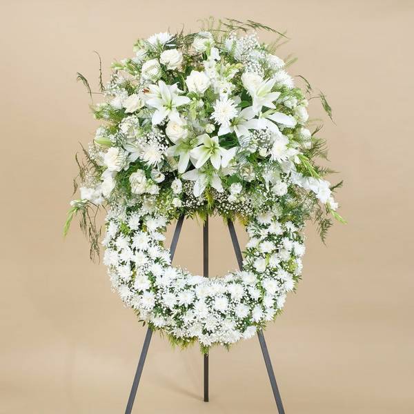 Premium White wreath