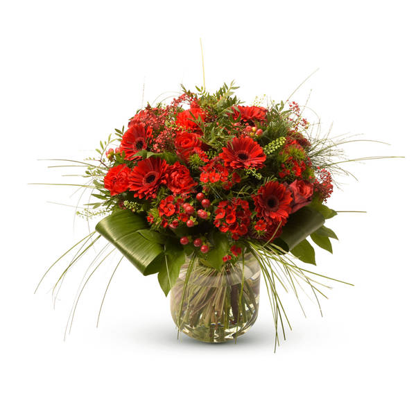Stylish red bouquet