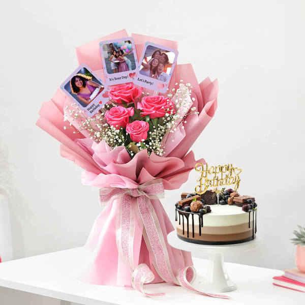 Sweet Celebrations Personalized Birthday Gift Combo