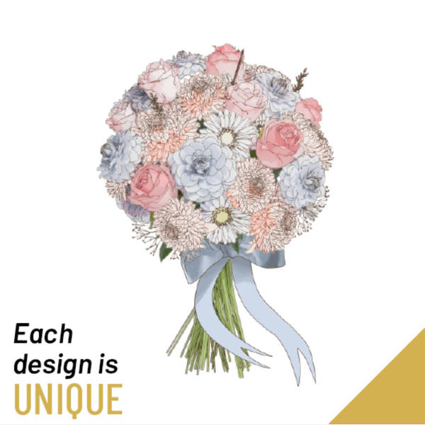 Sympathy Bouquet with Ribbon